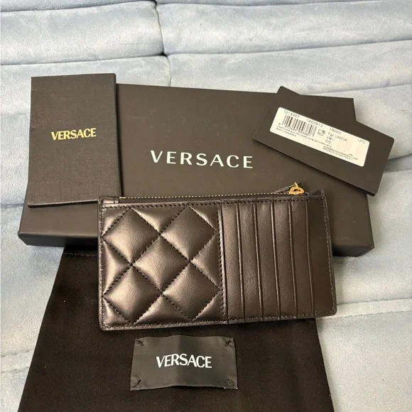 Versace Black Quilted Women's Bag - Picture 4 of 6